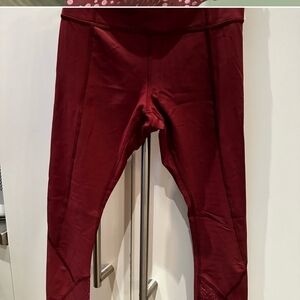 Burgundy Sz 6 Lululemon leggings